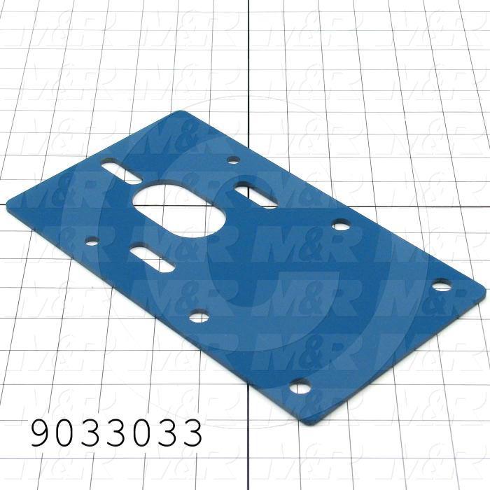 Fabricated Parts, Conveyor Delivery-Bearing Bracket, 10.00 in. Length, 5.75 in. Width, 10 GA Thickness