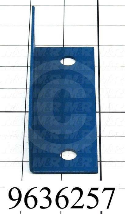 Fabricated Parts, Conveyor Mount, 5.00 in. Length, 1.75 in. Width, 1.50 in. Height, 14 GA Thickness, Painted Blue Finish