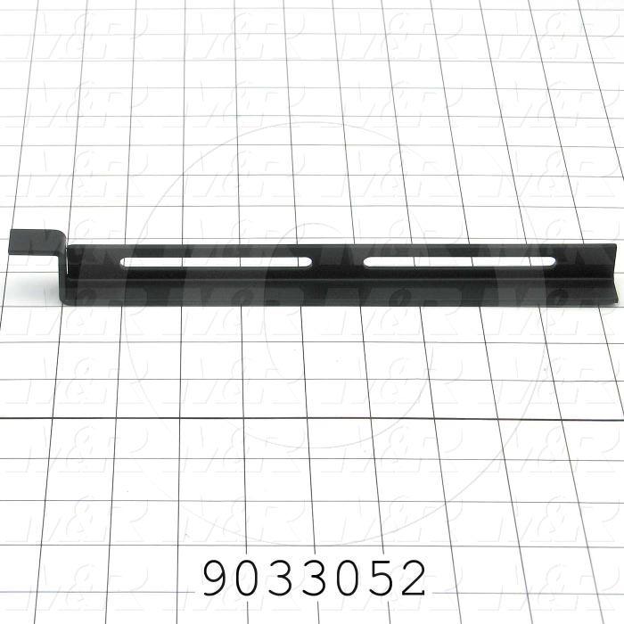 Fabricated Parts, Conveyor Supports -Right, 11.10 in. Length, 1.10 in. Width, 0.75 in. Height, 12 GA Thickness