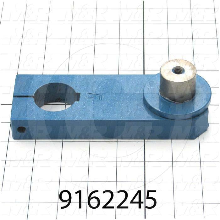 Fabricated Parts, Crank Base Weldment, 7.19 in. Length, 2.50 in. Width, 2.26 in. Height