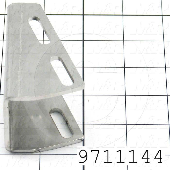 Fabricated Parts, Cyl. Mtg. Clamp 3.82"Lg Ps, 3.28 in. Length, 1.82 in. Width, 1.77 in. Height, 11 GA Thickness