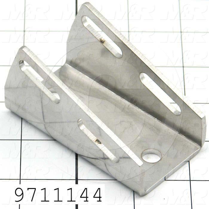 Fabricated Parts, Cyl. Mtg. Clamp 3.82"Lg Ps, 3.28 in. Length, 1.82 in. Width, 1.77 in. Height, 11 GA Thickness