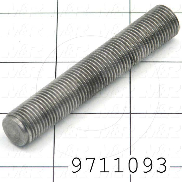 Fabricated Parts, Cyl. Stroke Adj. Screw 3" Ps, 3.00 in. Length, 1/2-20 Thread Size