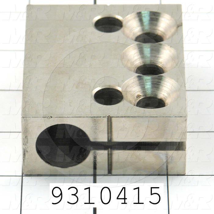 Fabricated Parts, Cylinder Attachment Block, 2.25 in. Length, 2.75 in. Width, 1.00 in. Height