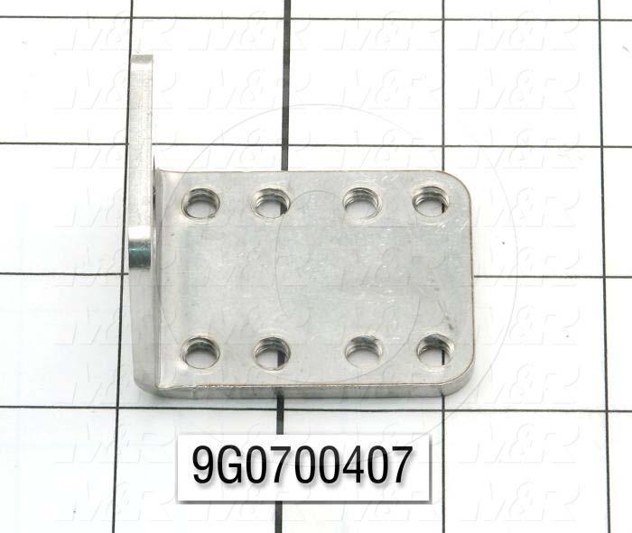 Fabricated Parts, Cylinder Bracket, 2.00 in. Length, 1.625 in. Width, 1.625 in. Height, 10 GA Thickness, Remove All Burrs