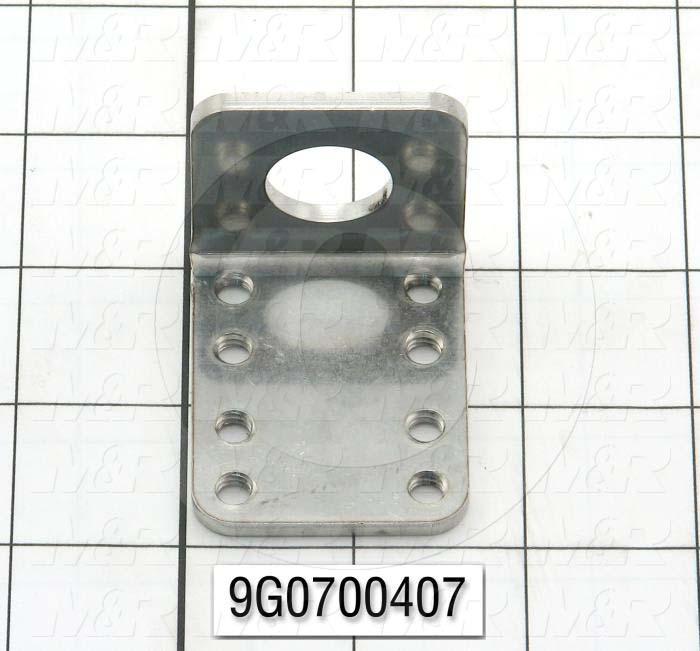 Fabricated Parts, Cylinder Bracket, 2.00 in. Length, 1.625 in. Width, 1.625 in. Height, 10 GA Thickness, Remove All Burrs