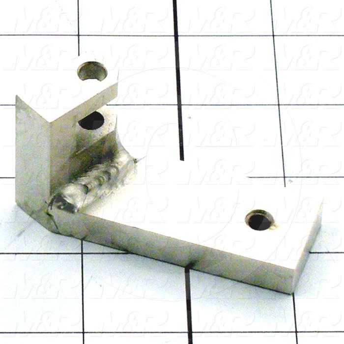 Fabricated Parts, Cylinder Bracket Weldment, 2.09 in. Length, 1.52 in. Width, 2.11 in. Height