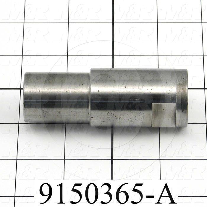 Fabricated Parts, Cylinder Extension, 3.35 in. Length, 1.24 in. Diameter