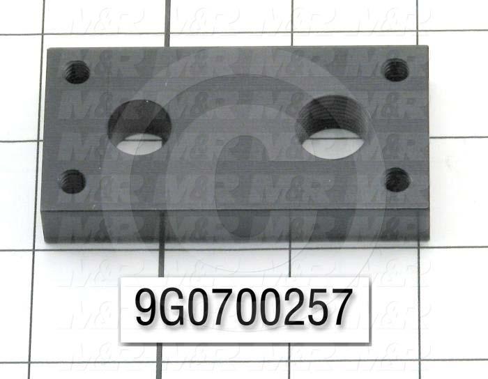 Fabricated Parts, Cylinder Holder, 3.00 in. Length, 1.50 in. Width, 0.50 in. Height