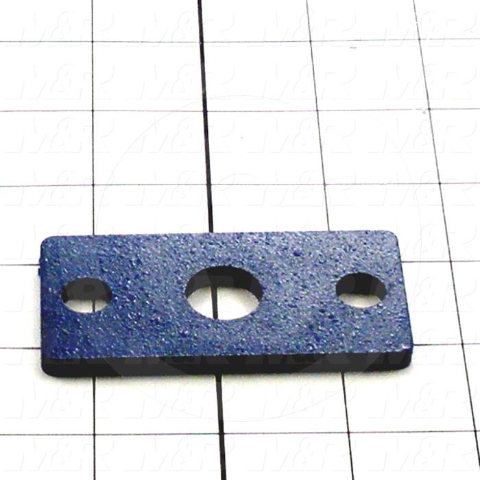 Fabricated Parts, Cylinder Mount Plate, 3.00 in. Length, 1.50 in. Width, 0.18 in. Thickness