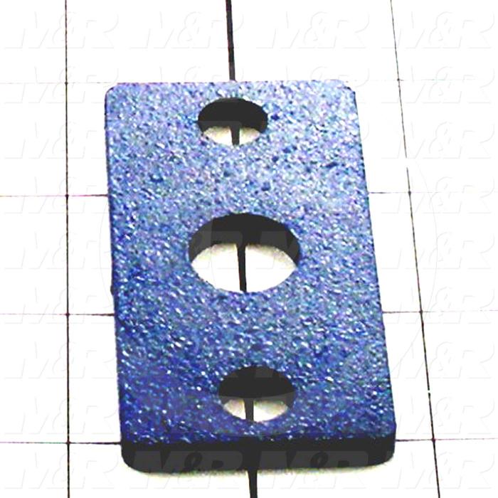 Fabricated Parts, Cylinder Mount Plate, 3.00 in. Length, 1.50 in. Width, 0.18 in. Thickness