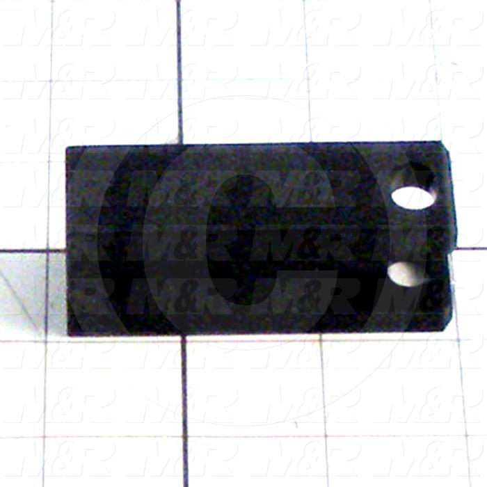 Fabricated Parts, Cylinder Mounting Clevis, 2.81 in. Length, 1.00 in. Width, 1.00 in. Height