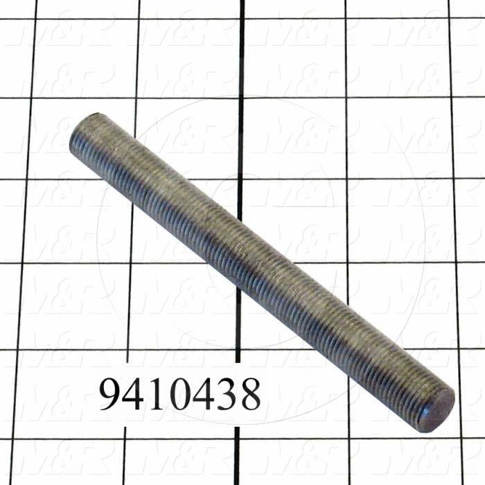 Fabricated Parts, Cylinder Rod, 4.69 in. Length, 1/2-20 Thread Size