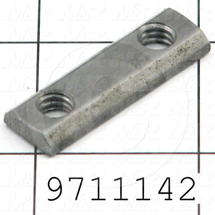 Fabricated Parts, Double Economy T-Nut 1.38 in., 1.38 in. Length, 0.44 in. Width, 0.19 in. Height