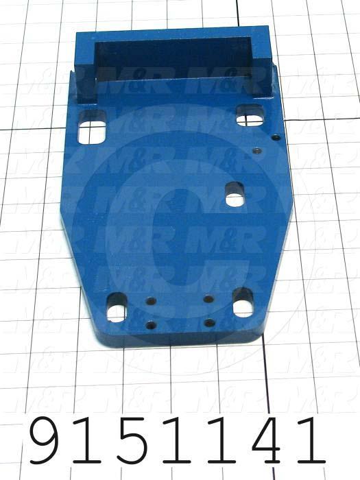 Fabricated Parts, Double Index Base Weldment, 10.00 in. Length, 5.50 in. Width, 1.62 in. Height