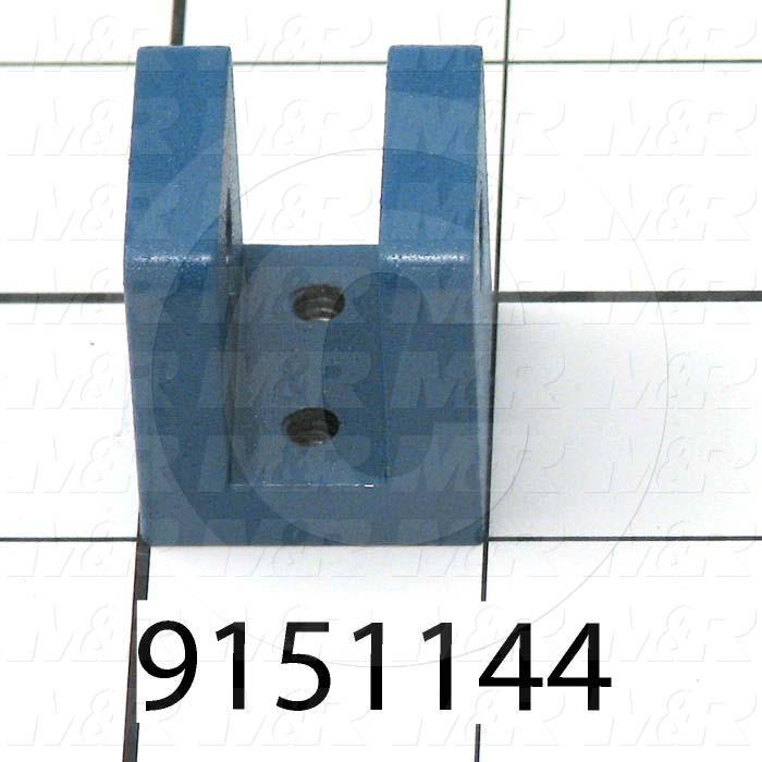 Fabricated Parts, Double Index Cylinder Bracket, 1.13 in. Length, 1.00 in. Width, 1.00 in. Height