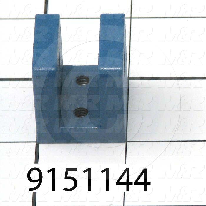 Fabricated Parts, Double Index Cylinder Bracket, 1.13 in. Length, 1.00 in. Width, 1.00 in. Height