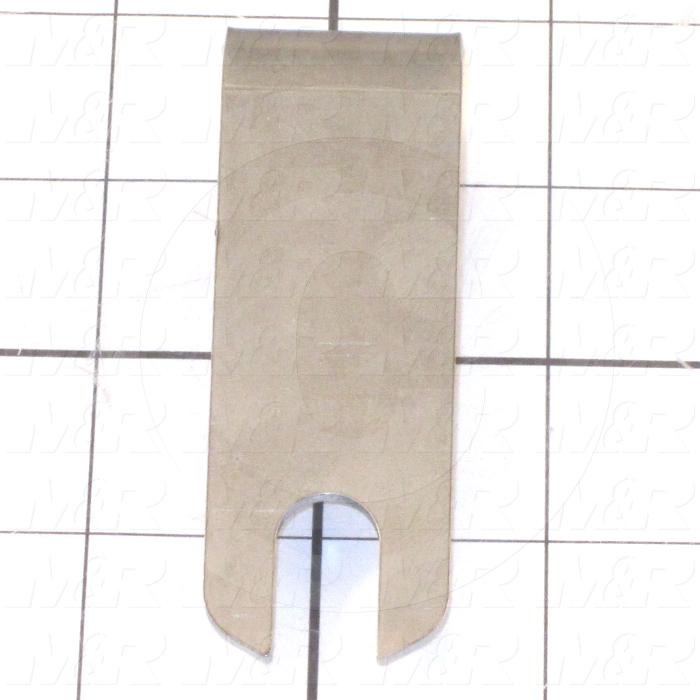 Fabricated Parts, Double Side Key, 4.00 in. Length, 1.05 in. Width, 12 GA Thickness