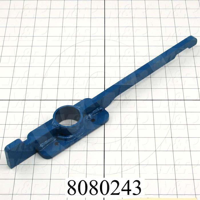 Fabricated Parts, Down Plate Weldment, 15.31 in. Length, 2.25 in. Width, 1.63 in. Height