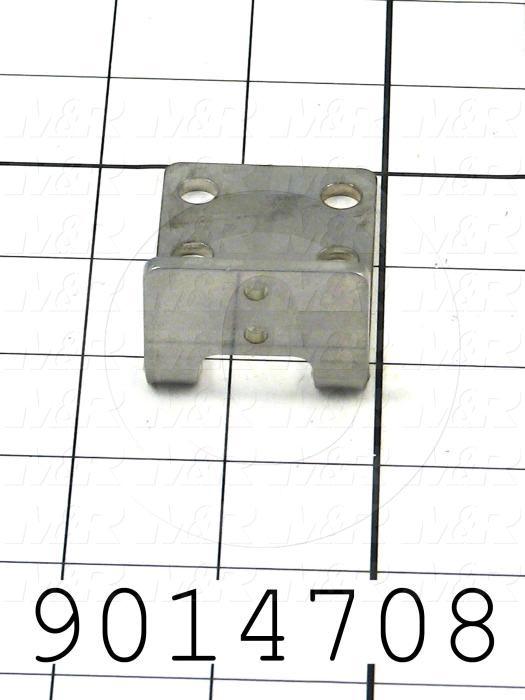 Fabricated Parts, Drawer Chain Bracket, 2.34 in. Length, 1.50 in. Width, 1.13 in. Height, 11 GA Thickness
