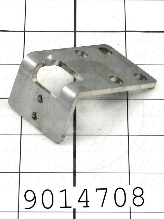 Fabricated Parts, Drawer Chain Bracket, 2.34 in. Length, 1.50 in. Width, 1.13 in. Height, 11 GA Thickness