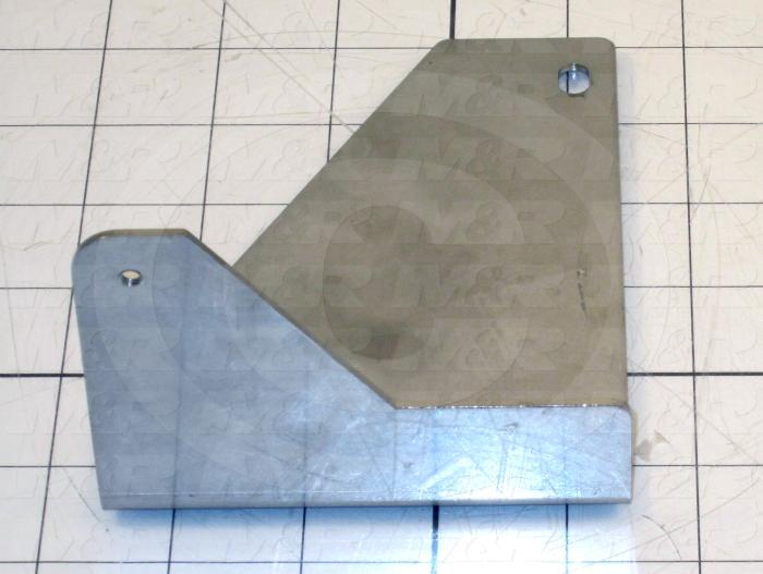 Fabricated Parts, Drive Magnet Holder, 8.28 in. Length, 4.02 in. Width, 5.47 in. Height, 14 GA Thickness, As Material Finish