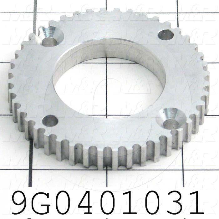 Fabricated Parts, Drive Pulley, 0.375 in. Diameter, 2.76 in. Thickness