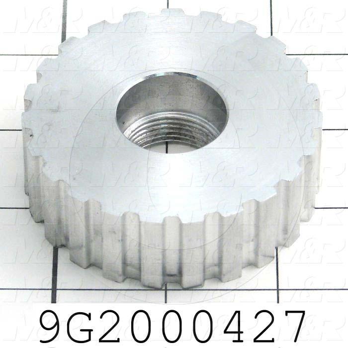 Fabricated Parts, Drive Pully, 0.88 in. Height, 2.71 in. Diameter