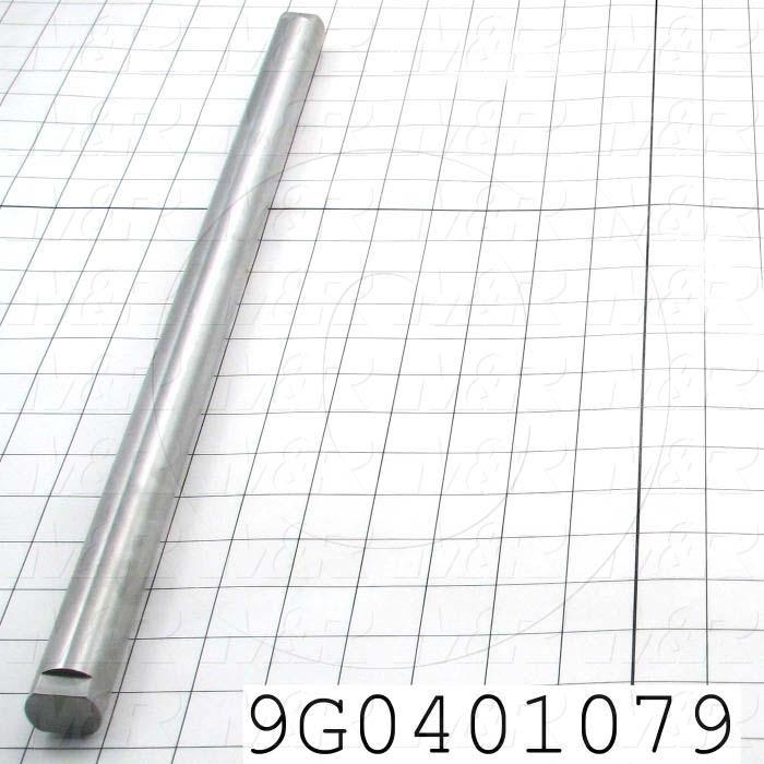 Fabricated Parts, Drive Roller Shaft, 18.90 in. Length, 1.00 in. Diameter, As Material Finish