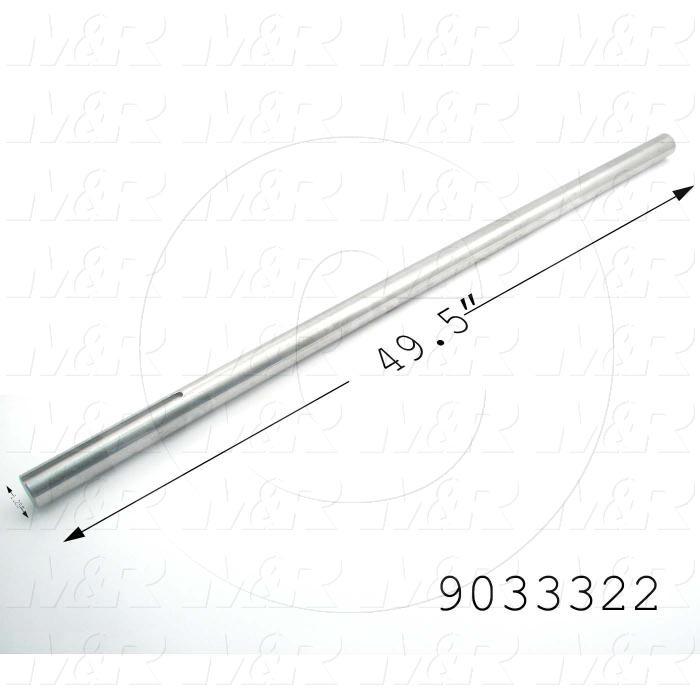 Fabricated Parts, Drive Shaft, 49.50 in. Length, 1.25 in. Diameter