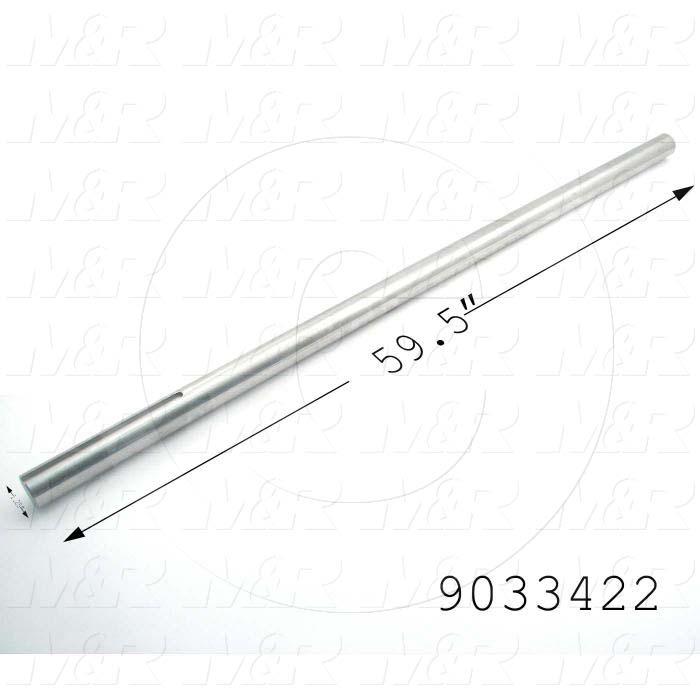 Fabricated Parts, Drive Shaft, 59.50 in. Length, 1.25 in. Diameter