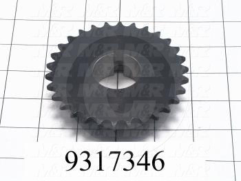 Fabricated Parts, Drive Sprocket, 1.00 in. Width, 1 1/4" Shaft 30 Teeth 3/8" Pitch