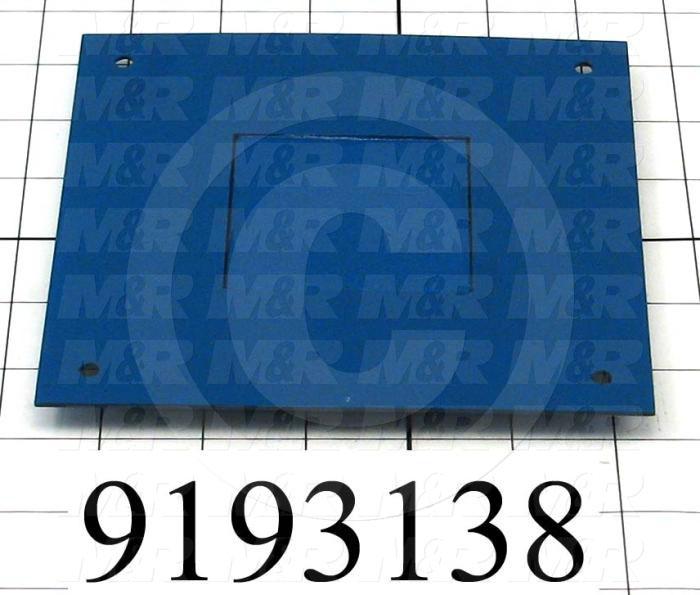 Fabricated Parts, Dryer Sight Glass Holder, 6.00 in. Length, 6.00 in. Width, 0.36 in. Height