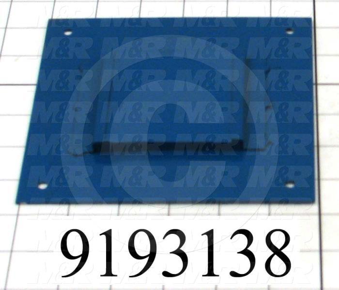 Fabricated Parts, Dryer Sight Glass Holder, 6.00 in. Length, 6.00 in. Width, 0.36 in. Height