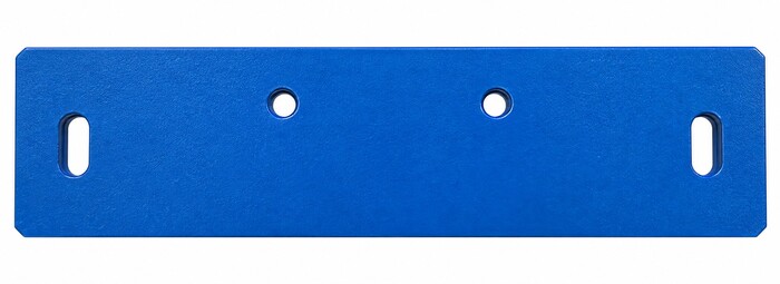 Fabricated Parts, Ds-Mtg Plate - Machine Side, 12.00 in. Length, 3.50 in. Width, 0.38 in. Height, 3/8 in. Thickness, Paint Blue Finish