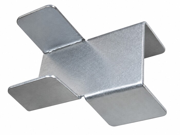 Fabricated Parts, Dual Frame Holder, 2.50 in. Length, 1.93 in. Width, 1.68 in. Height, 0.06 in Thickness, Tumble Finish