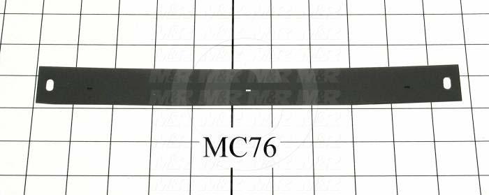 Fabricated Parts, Duct Strip, 10.66 in. Length, 1.13 in. Width, 0.03 in. Thickness