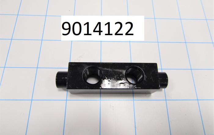 Fabricated Parts, Ecc, Spr. Support Rear, 3.19 in. Length, 0.75 in. Width, 0.75 in. Thickness, Oxide Black Finish