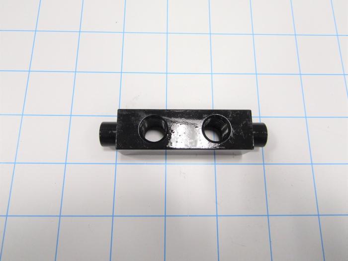 Fabricated Parts, Ecc, Spr. Support Rear, 3.19 in. Length, 0.75 in. Width, 0.75 in. Thickness, Oxide Black Finish