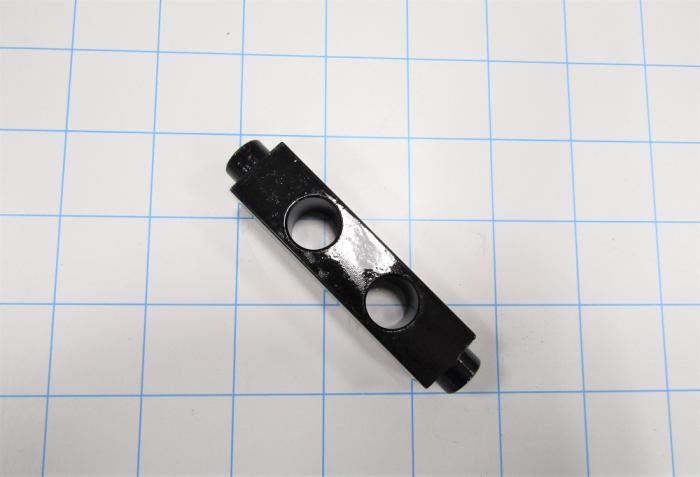 Fabricated Parts, Ecc. Springs Support, 3.31 in. Length, 0.75 in. Width, 0.75 in. Height, Oxide Black Finish
