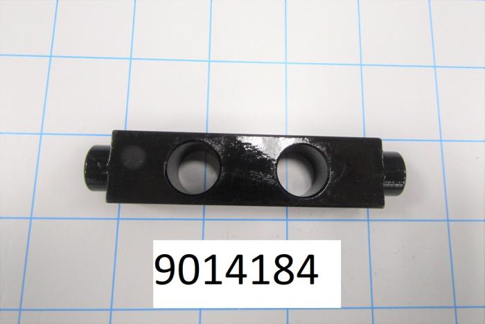 Fabricated Parts, Ecc. Springs Support, 3.31 in. Length, 0.75 in. Width, 0.75 in. Height, Oxide Black Finish