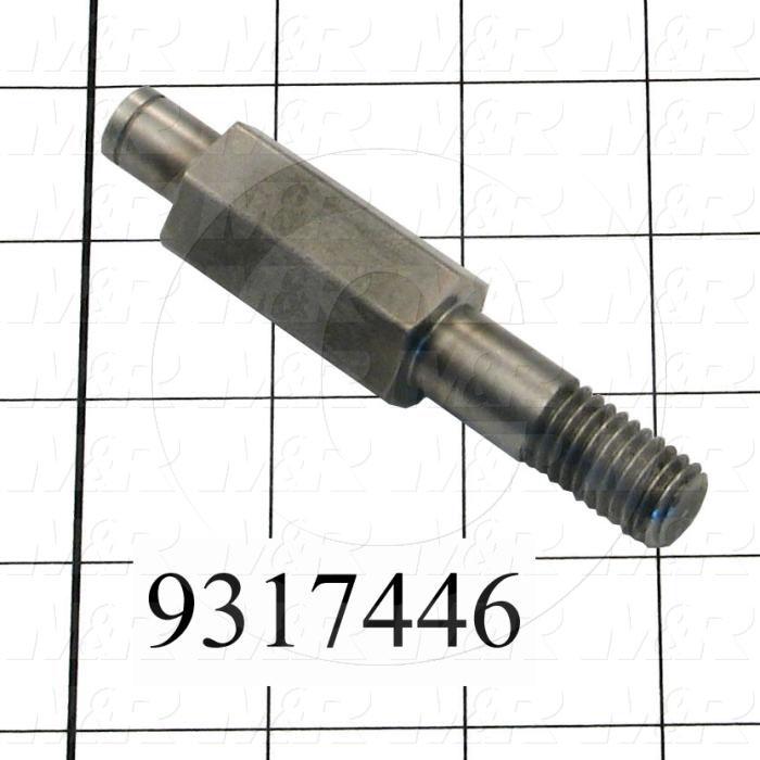 Fabricated Parts, Eccentric Stud, 3.63 in. Length, 0.75 in. Diameter