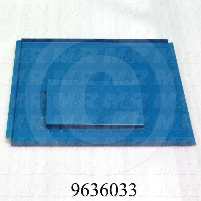 Fabricated Parts, Electric Box Door Weldment, 22.77 in. Length, 21.88 in. Width, 0.75 in. Height, Right Side