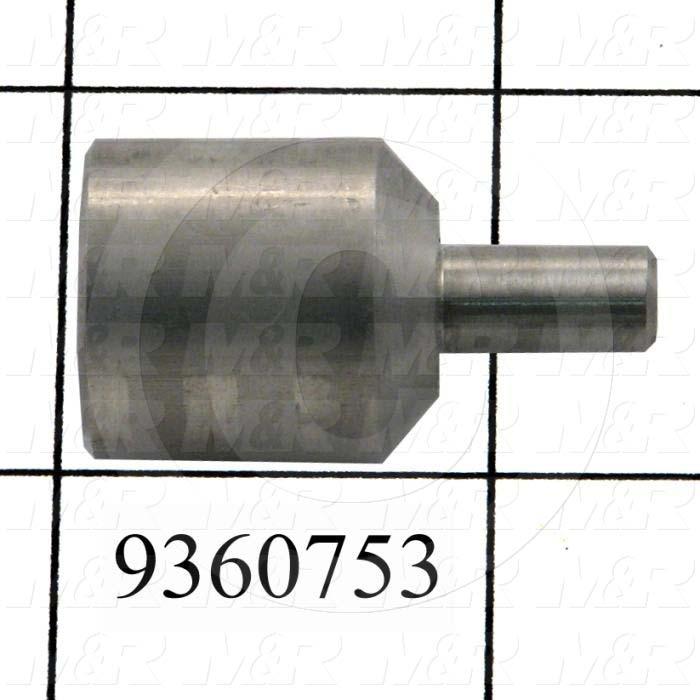 Fabricated Parts, Encoder Mounting Bracket, 1.31 in. Length, 0.75 in. Diameter