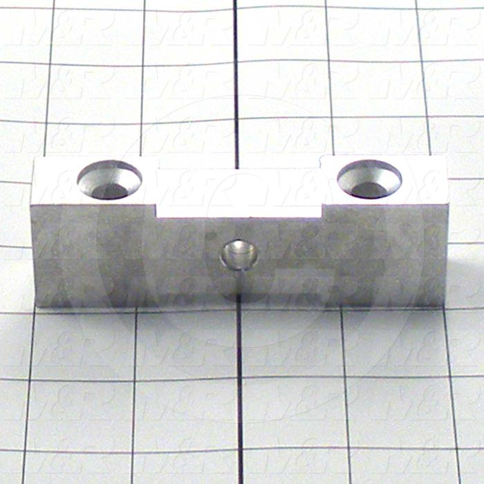 Fabricated Parts, End Block, 4.00 in. Length, 1.28 in. Width, 0.75 in. Thickness, Do Not Anodize