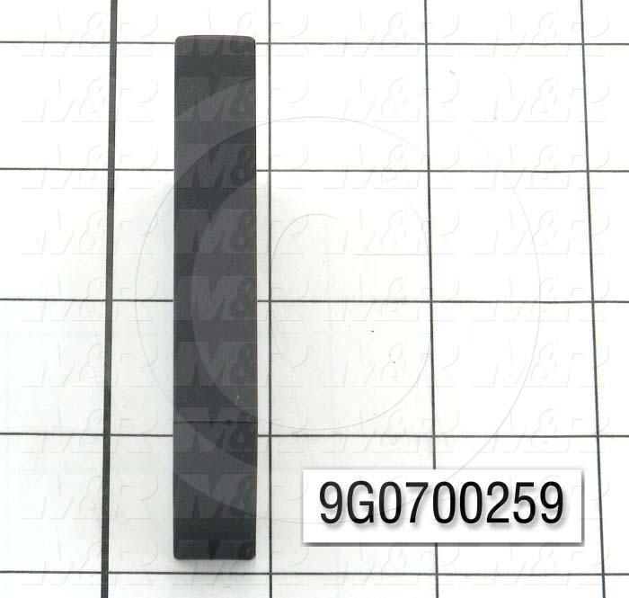 Fabricated Parts, End Plate, 2.85 in. Length, 1.50 in. Width, 0.50 in. Height, Black Oxide Finish