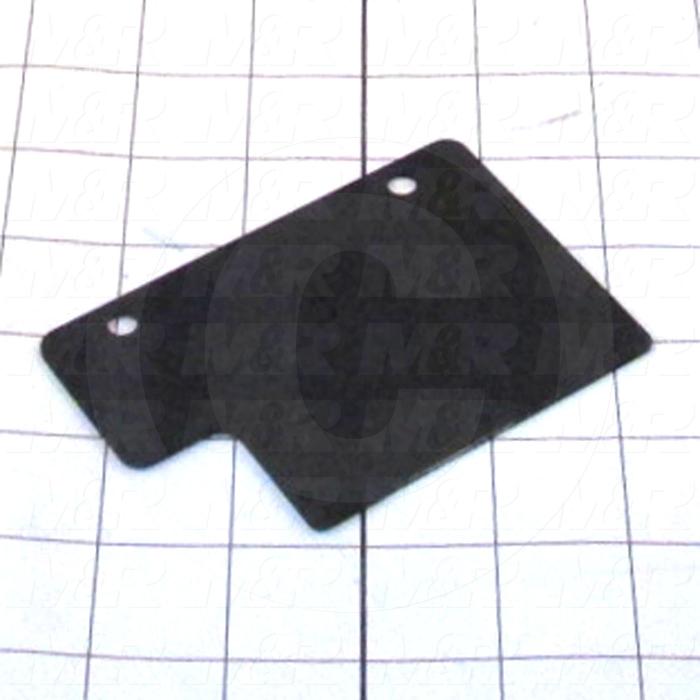 Fabricated Parts, End Stroke Activator Ste, 4.16 in. Length, 2.81 in. Width, 16 GA Thickness, Painted Black Finish