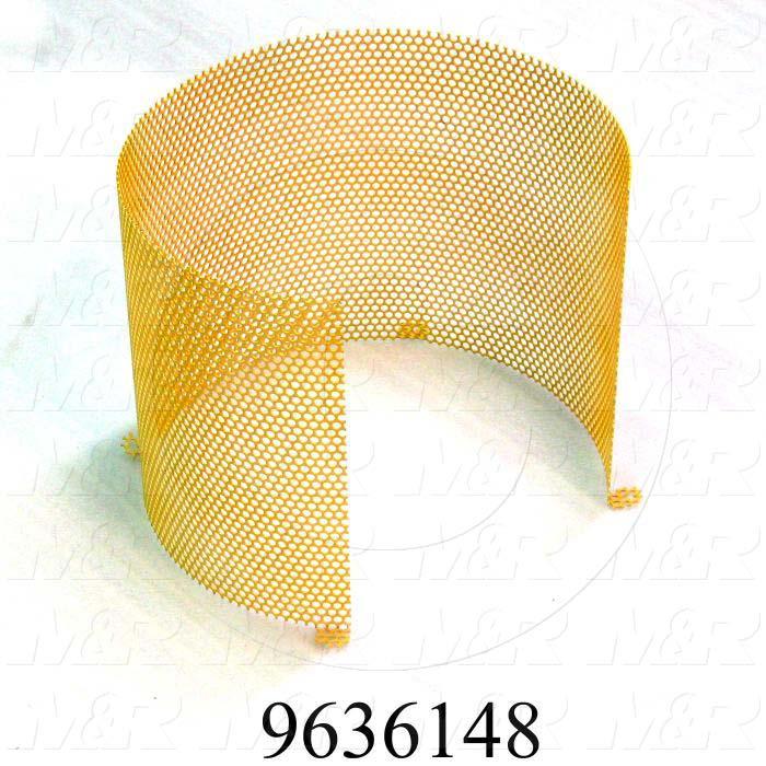 Fabricated Parts, Exhaust Fan Guard, 34.44 in. Length, 14.50 in. Diameter