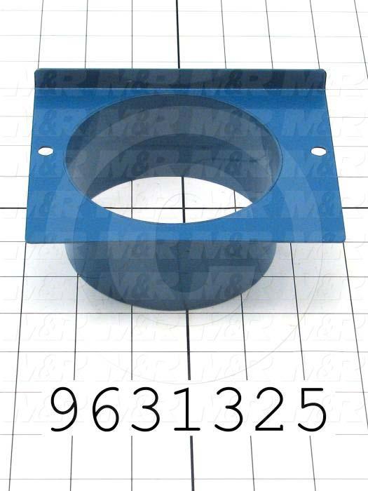 Fabricated Parts, Exhaust Flange Weld 4"Dia, 5.56 in. Length, 4.55 in. Width, 2.45 in. Height