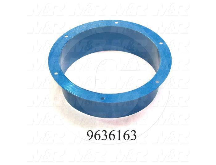 Fabricated Parts, Exhaust Flange Weldment, 4.00 in. Length, 14.44 in. Diameter